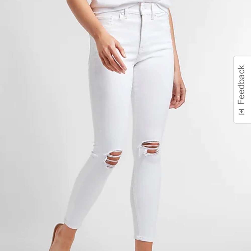 Express white Hi-Rise skinny Jean